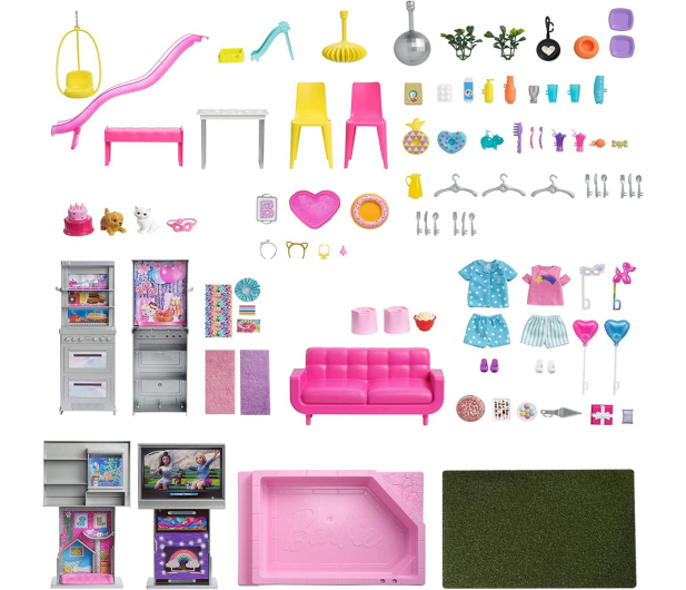 Barbie DreamHouse® Deluxe Domek 60 rocznica + 2 lalki - 1051669 - zdjęcie 3